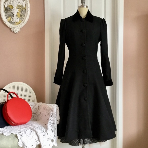 NWOT* COLLECTIF VINTAGE LONDON CLAUDIA COAT & CAPE - Picture 5 of 8